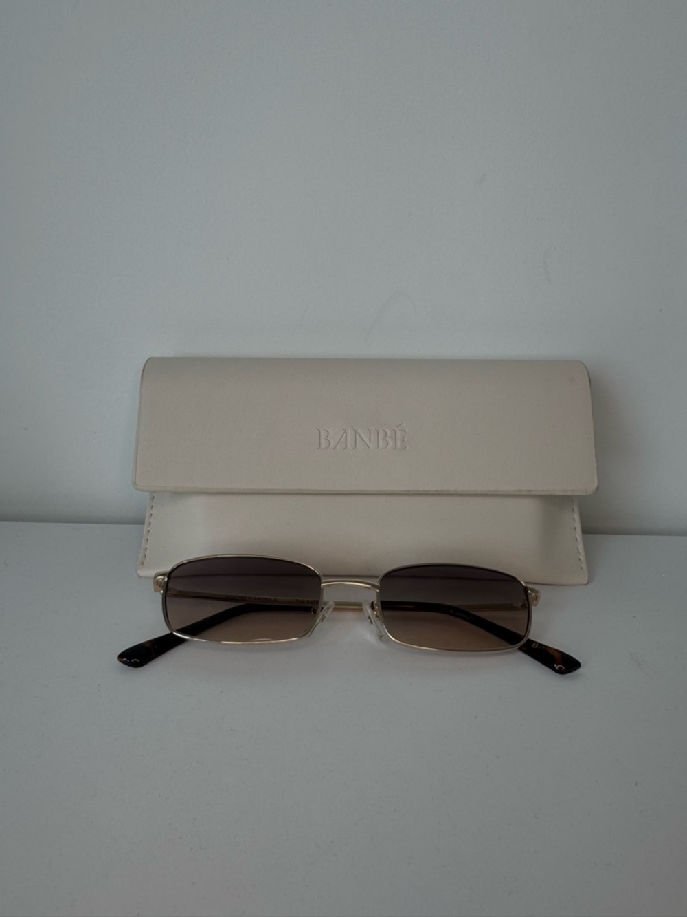 Banbé Beige Sunglasses with Brown Gradient Lenses - Picture 8 of 10